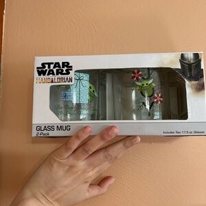 Star Wars Mandalorian Christmas Glass Mug 2-Pack